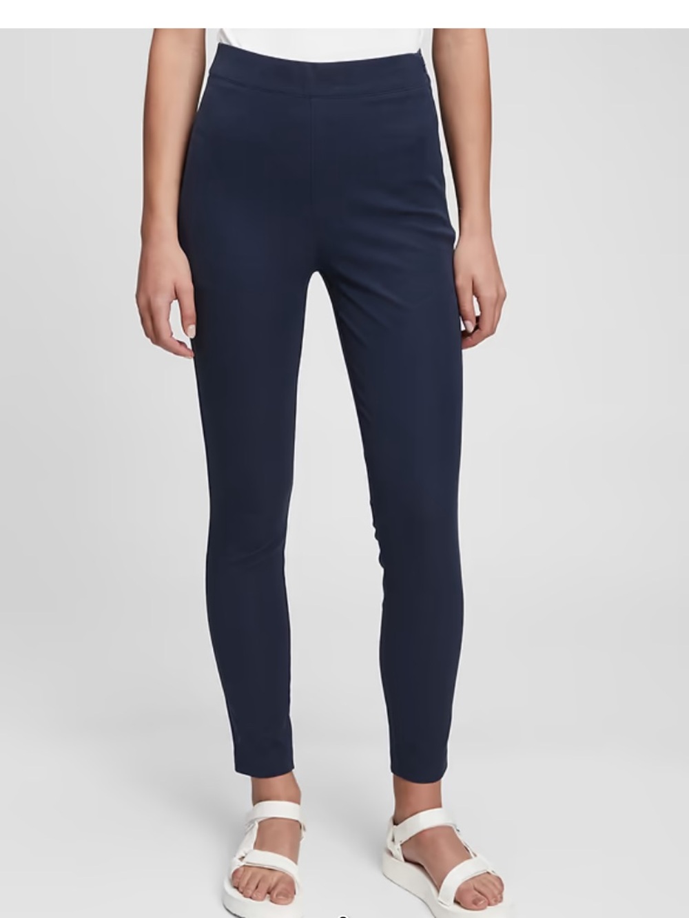 GAP Navy High-Rise Skinny Ponte Pants